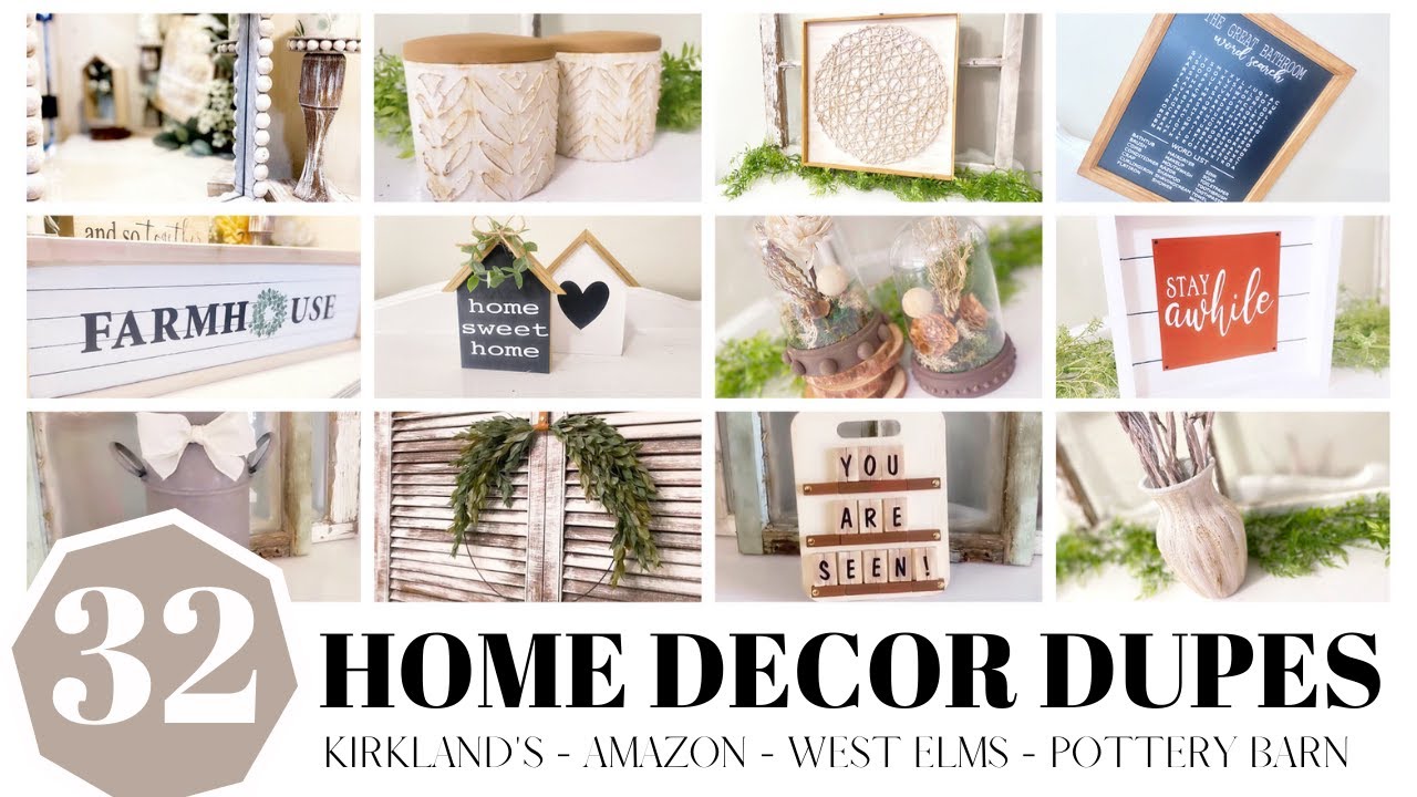32 EVERY DAY HOME DECOR DUPES | EASY DIY KIRKLANDS DUPES | DIY AMAZON DUPES | NAME BRAND DUPES