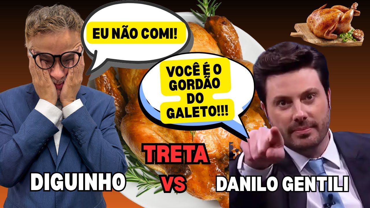 NOSTALGIA: DANILO ACUSA DIGUINHO DE COMER UM GALETO INTEIRO , E A TRETA FICA INTENSA.