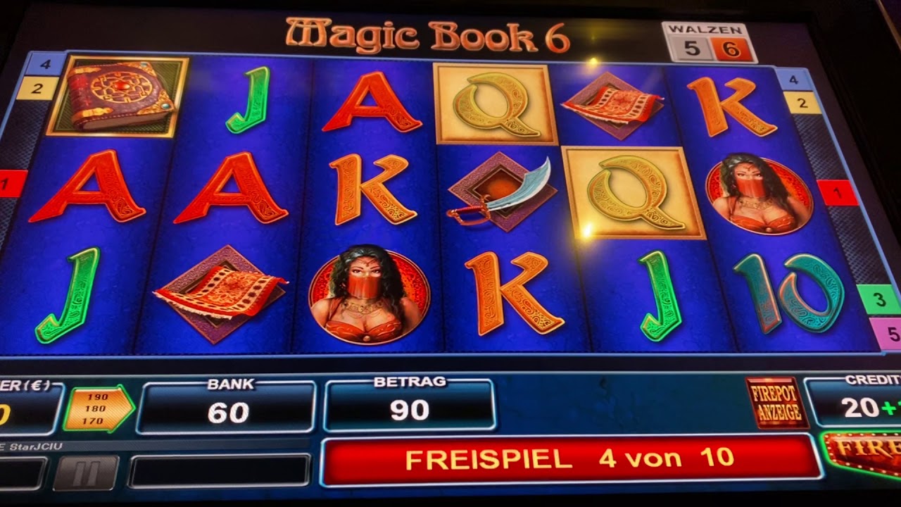 Magic Book 6 Freispiele LIVE - BALLY WULFF - 0,20 €