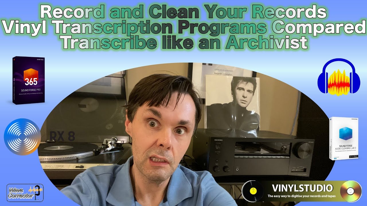 Record and Digitize Vinyl  - Transcription Programs Compared - Fisher Turntable Schitt Mani