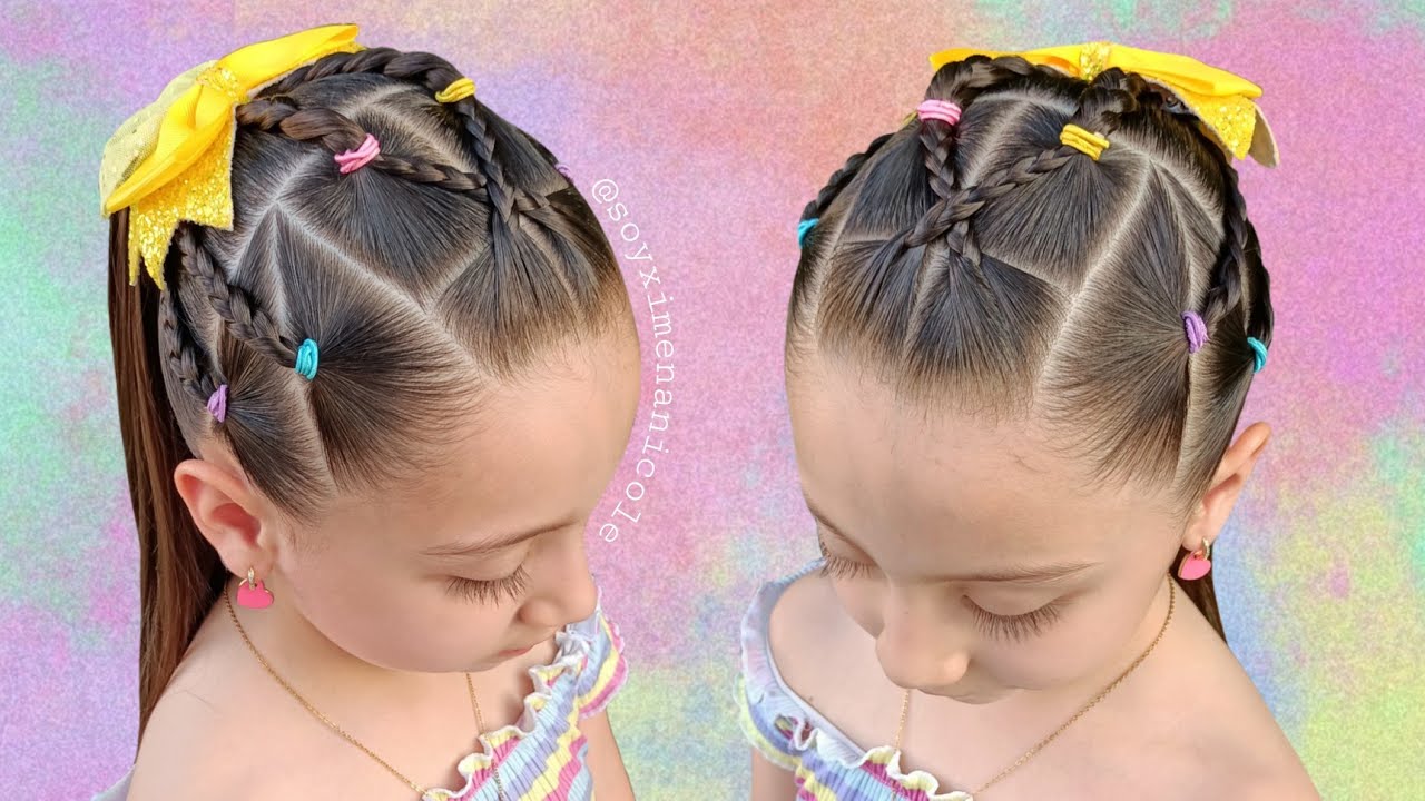 PEINADO CON COLETA ✨ PEINADOS PARA NIÑAS 💗 FÁCILES, RÁPIDOS Y BONITOS 😍