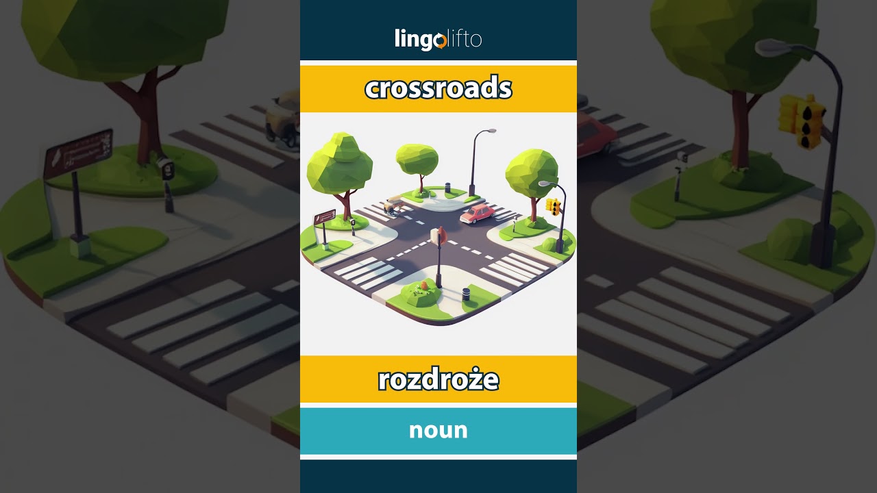 🇬🇧🇵🇱 crossroads - rozdroże : learn English : Uczmy się angielskiego : vocabulary builder