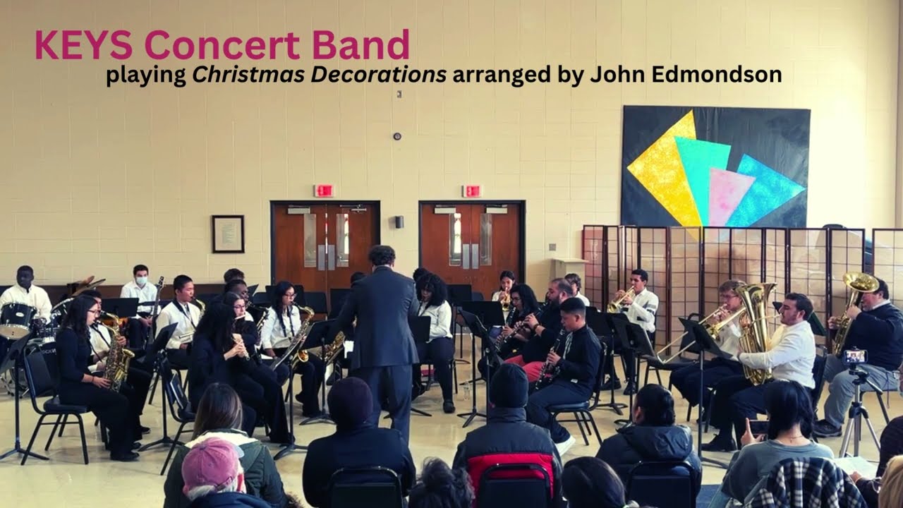 KEYS Concert Band plays excerpt from Christmas Decorations.