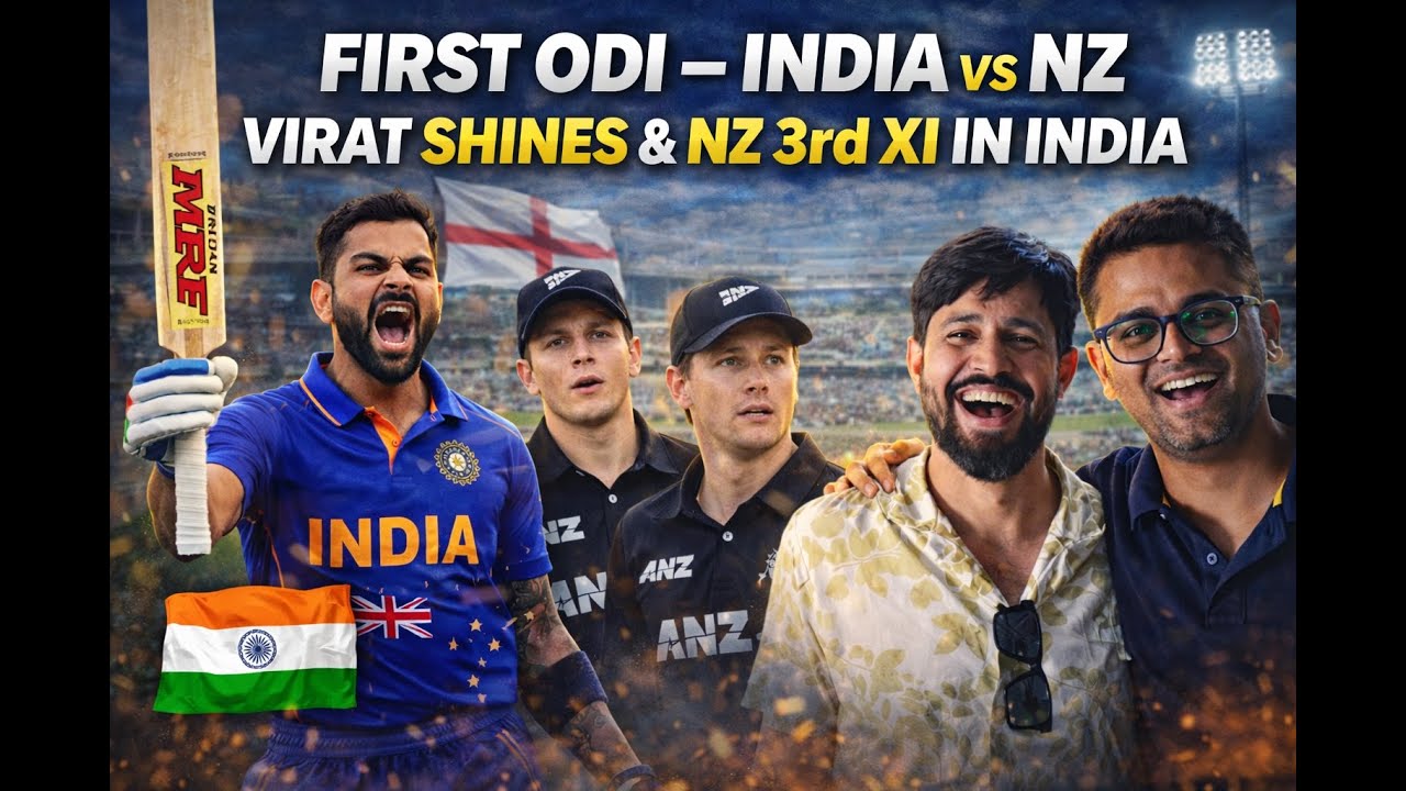 First ODI - India vs NZ. Virat Shines and NZ 3rd 11 in India