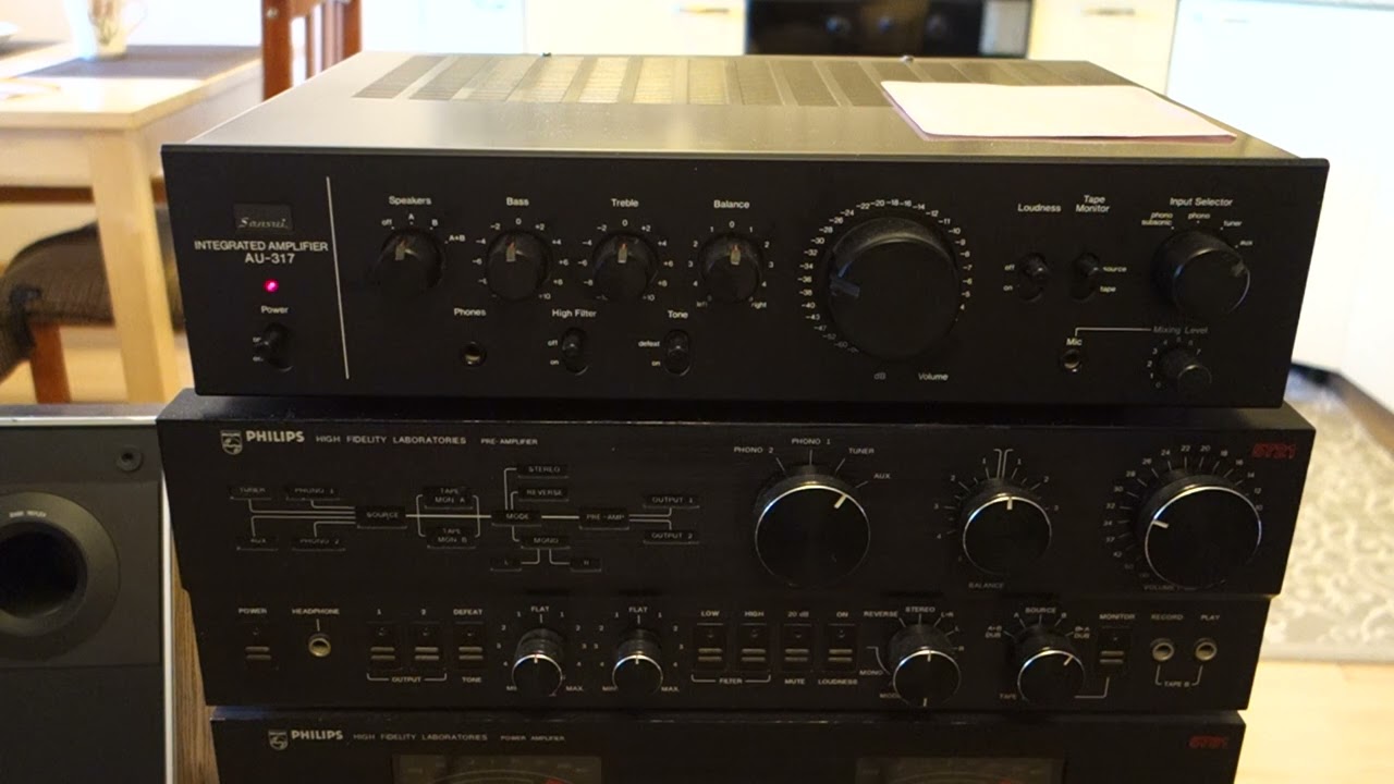 Kenwood LS-1200 & Sansui AU-317