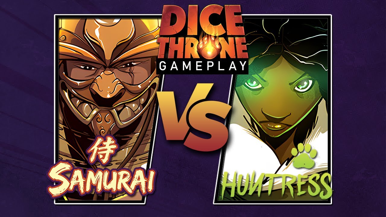 Dice Throne Duel Gameplay | Samurai vs Huntress