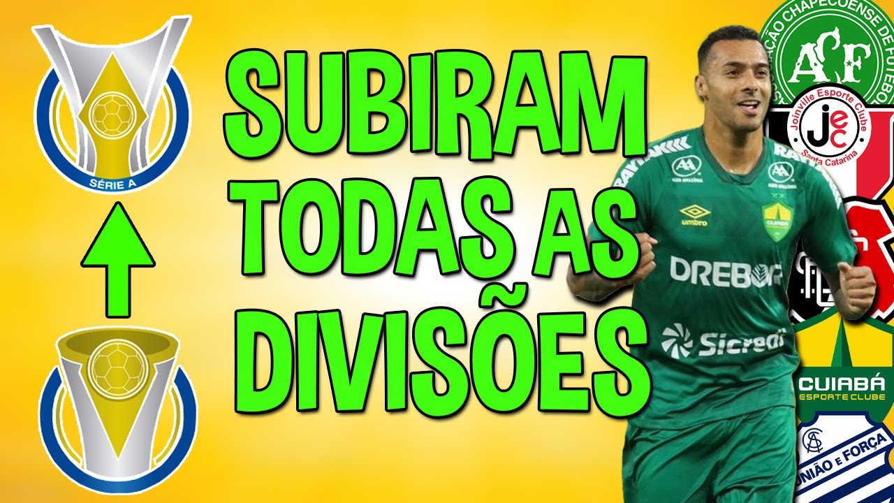 6 TIMES que SUBIRAM TODAS AS DIVISÕES do Brasileirão! (Serie D até a Série A) ⬆️✅