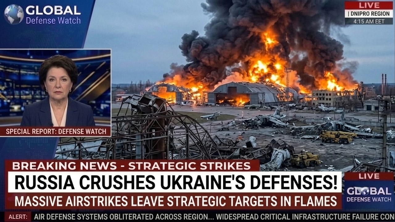 RUSSIA CRUSHES UKRAINE'S DEFENSES! Massive Airstrikes Leave Strategic Targets in Flames