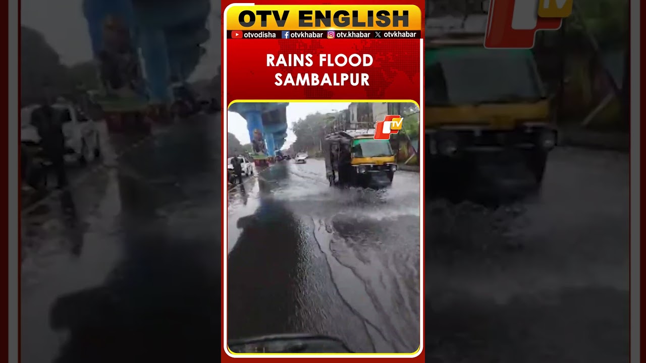 Sambalpur Struggles With Flooded Streets, Submerged Vehicles