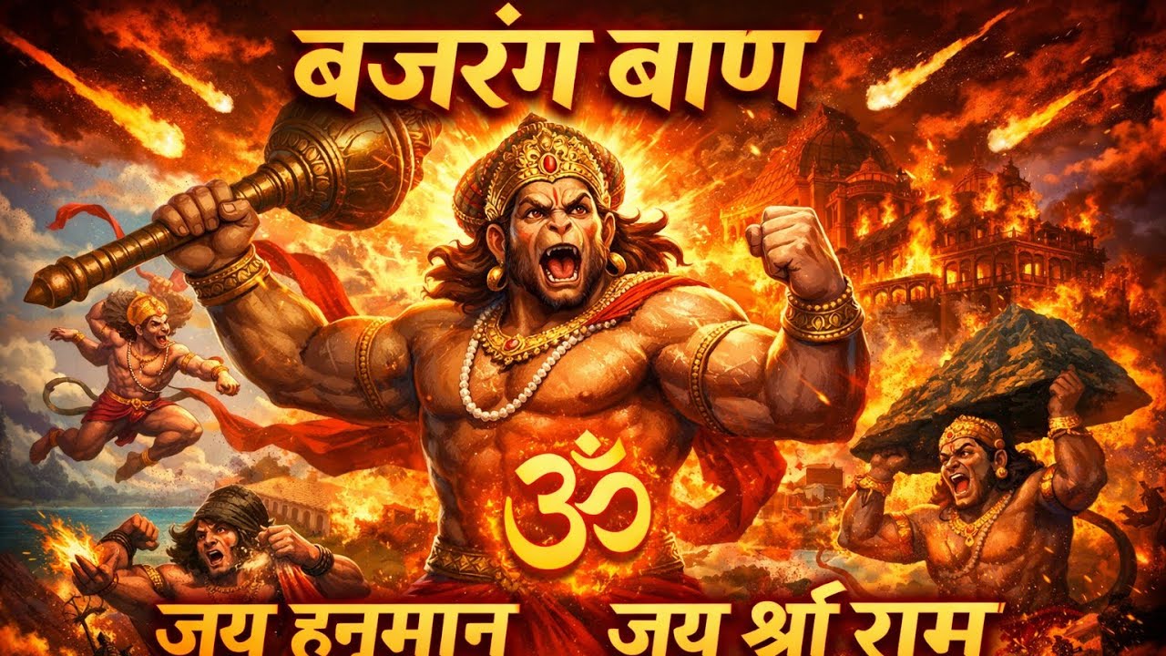 बजरंग बाण सम्पूर्ण पाठ | संकट मोचन हनुमान जी | हर बाधा दूर करें 🙏