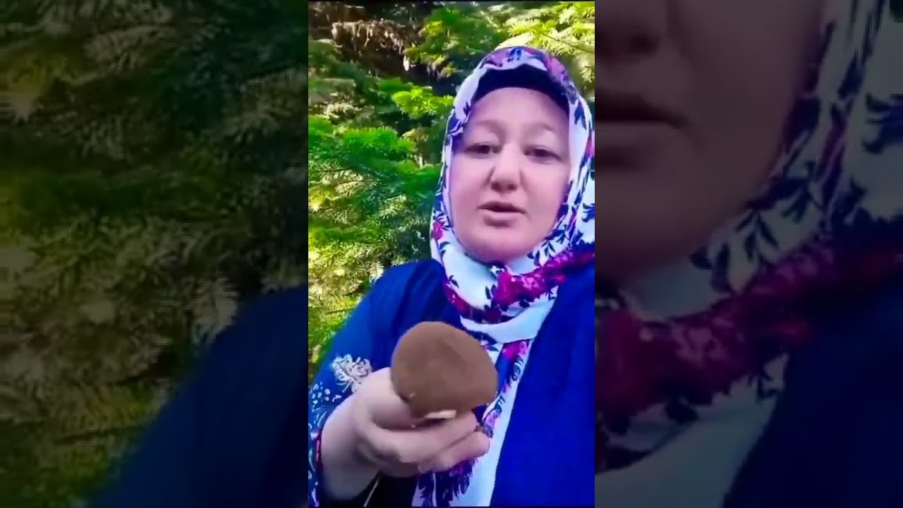 Mantar Yiyen Teyze G&uuml;lme Garantili 😅 #mantar #komik #teyze #zehrilenme #1milyon