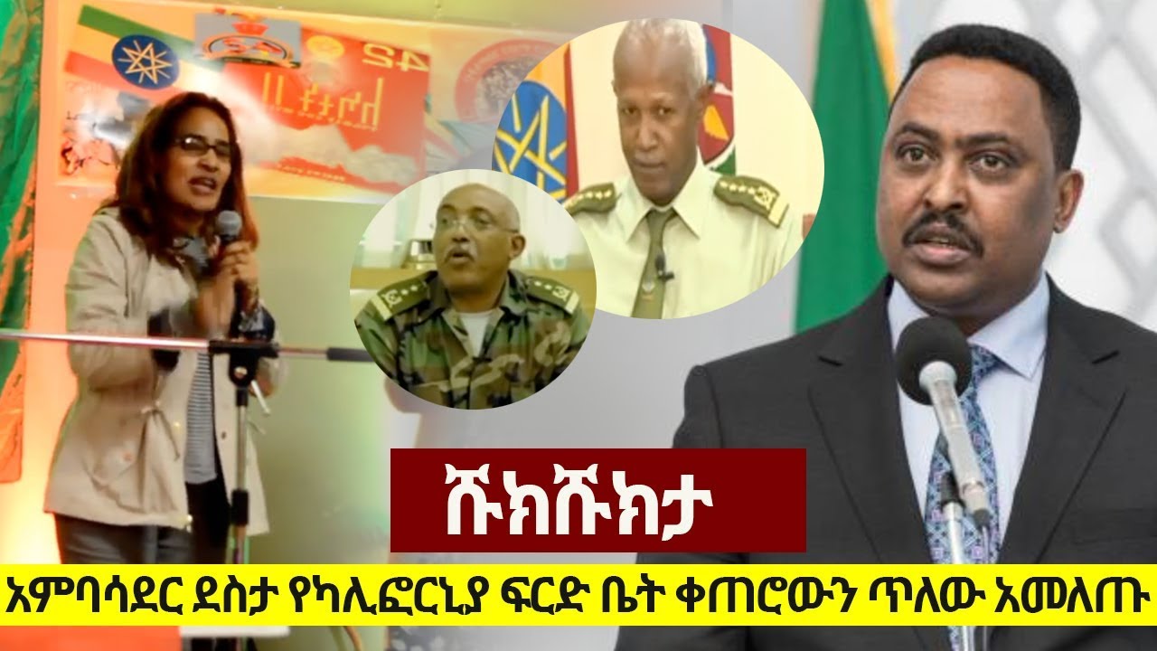 Shukshukta (ሹክሹክታ) - አምባሳደር ደስታ የካሊፎርኒያ ፍርድ ቤት ቀጠሮውን ጥለው አመለጡ | Amb. Desta | Workneh Gebeyehu