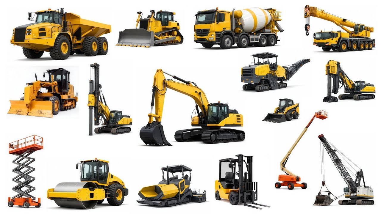 Learn Construction Vehicle name in English | Can You Say Them All?