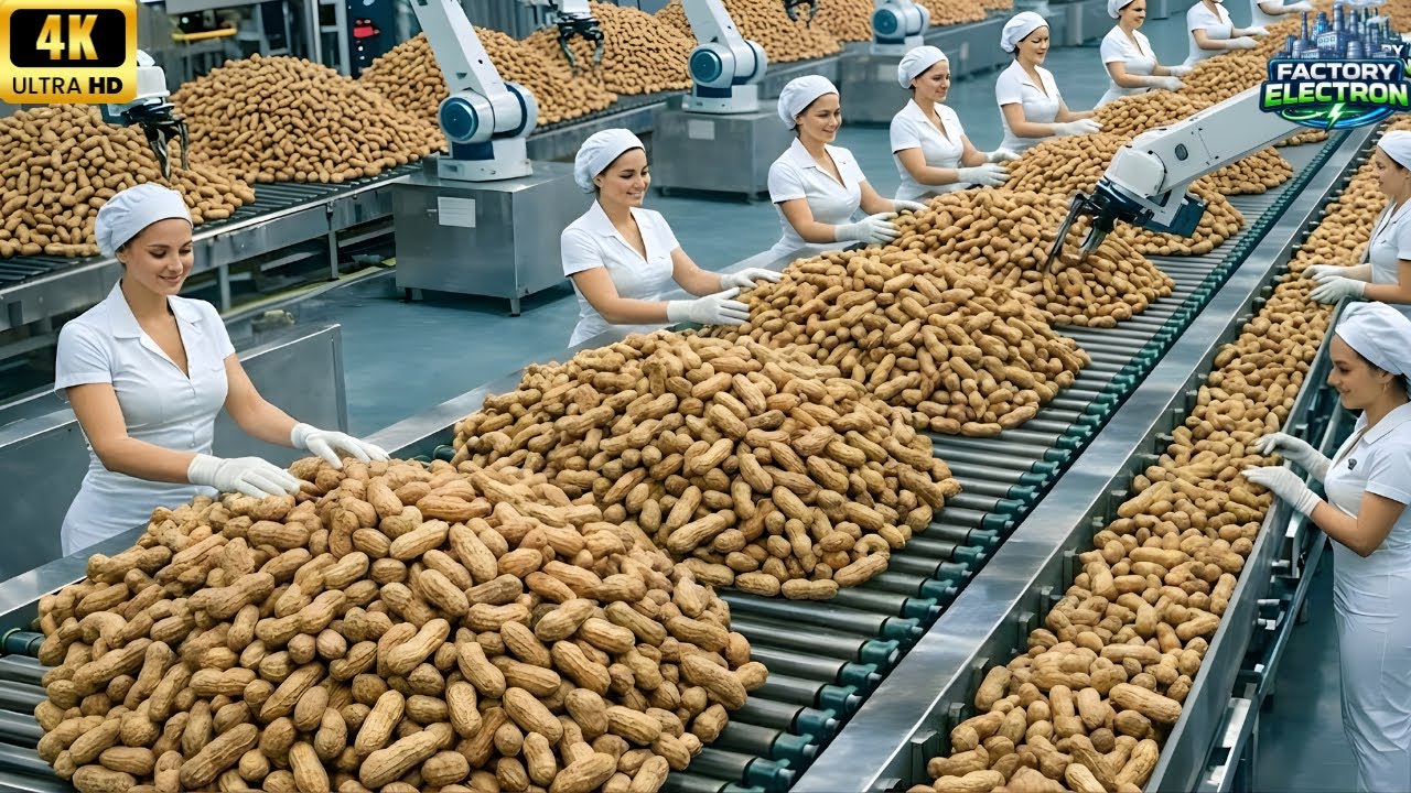 Inside a High Tech Peanut Processing Factory in China – From Tiny Peanuts To Finished Products