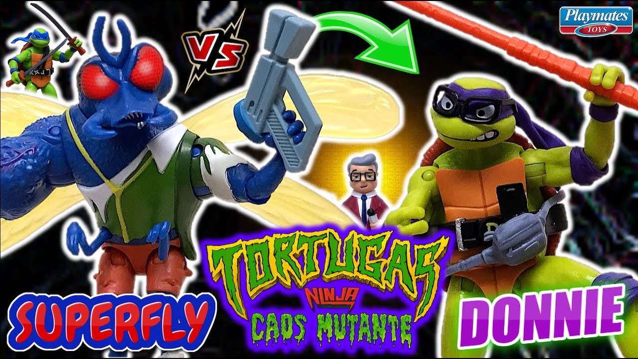 Tortugas Ninja: Caos Mutante - DONNIE vs SUPERFLY | Figuras Colección Playmates (2023) TOY SHOTS