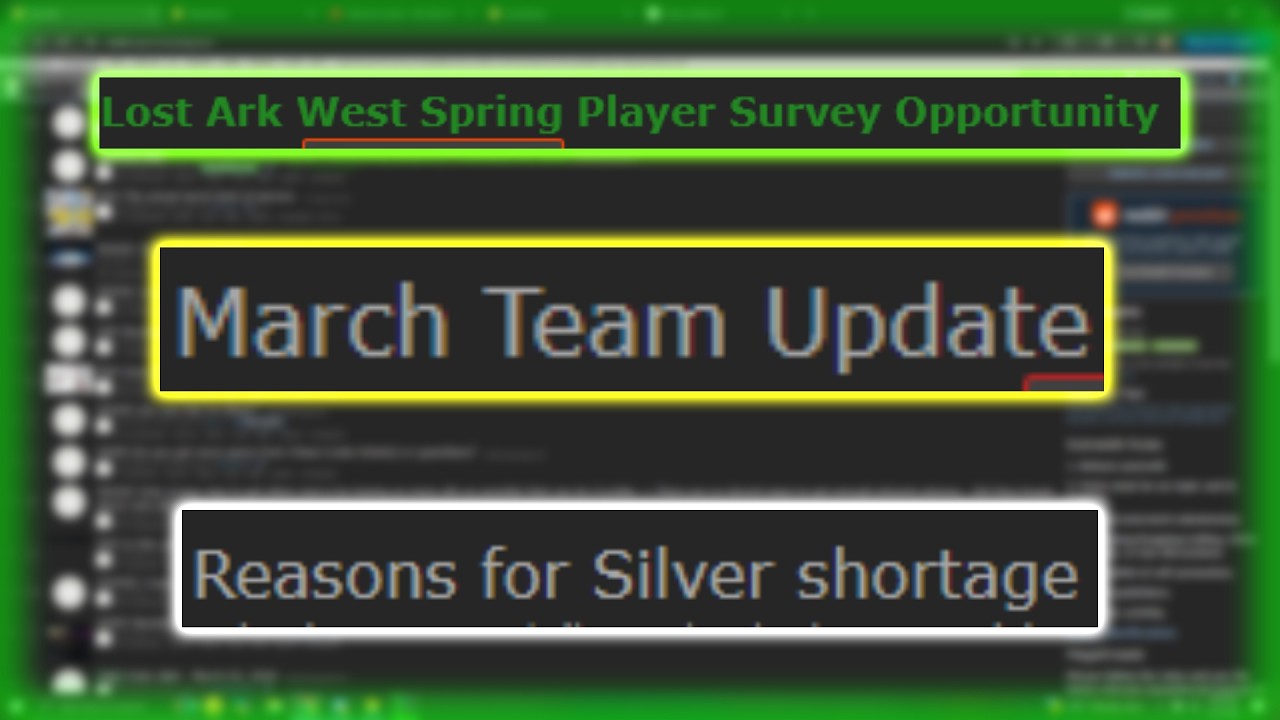 [TT 148] Silver Shortage, March Team Update, Player Survey | Lost Ark