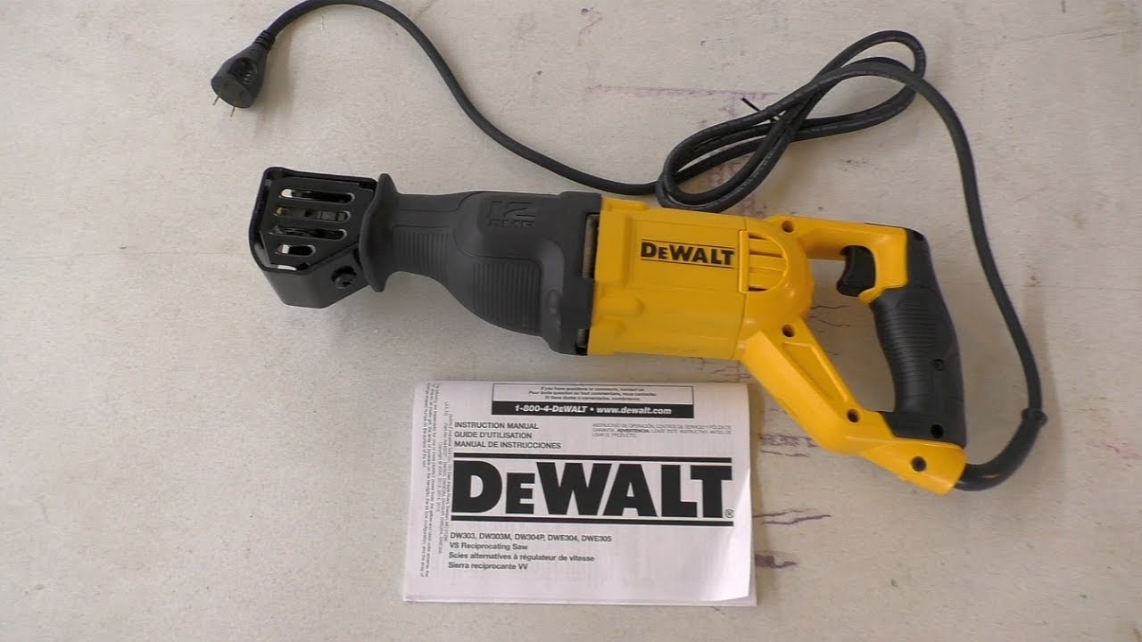 Обзор сабельной пилы DeWalt (DWE305)