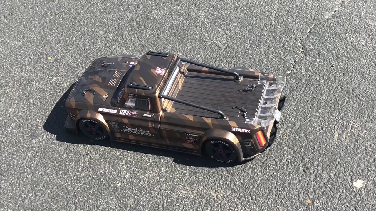 Arrma infraction with the limitless spool installed