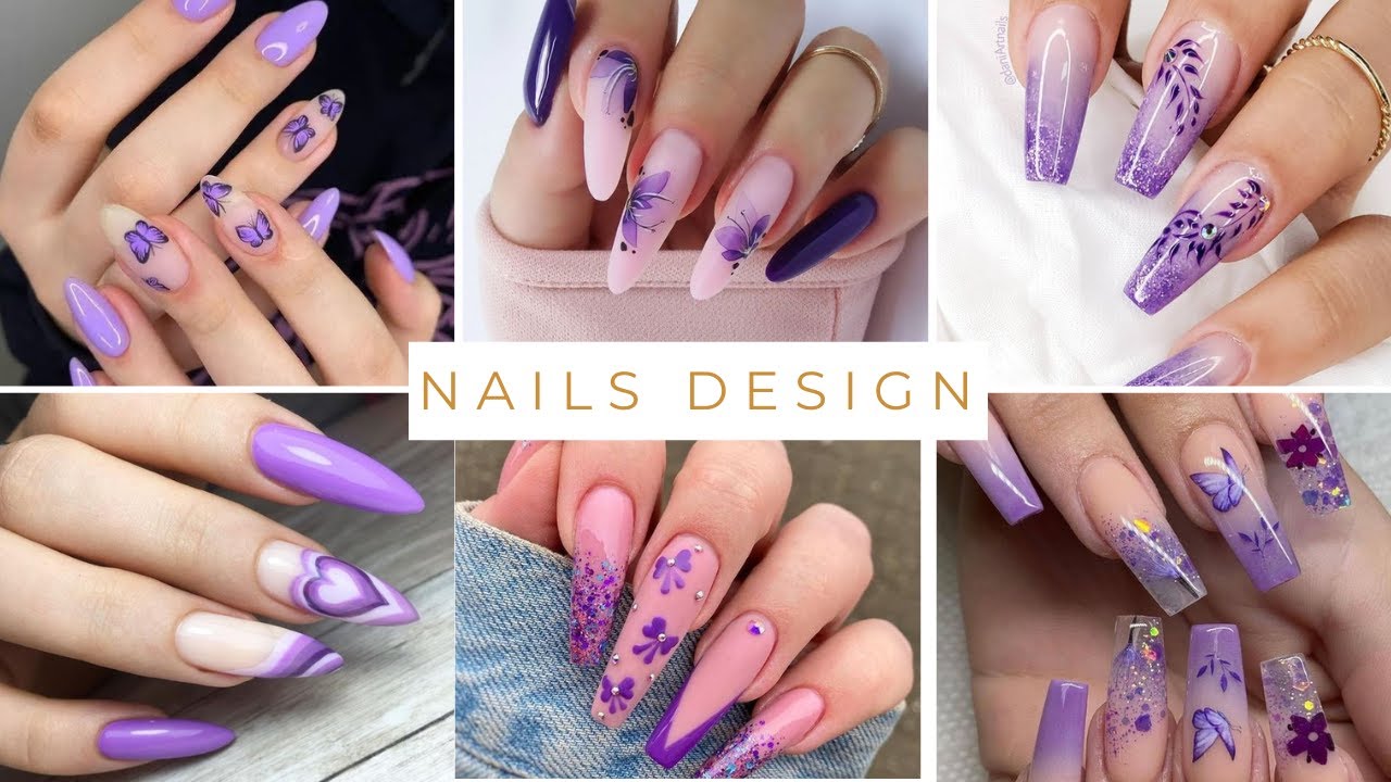 latest purple nails designs#PurpleNailPolish#trendydesigns #nailart #nailsinspiration #brightnails