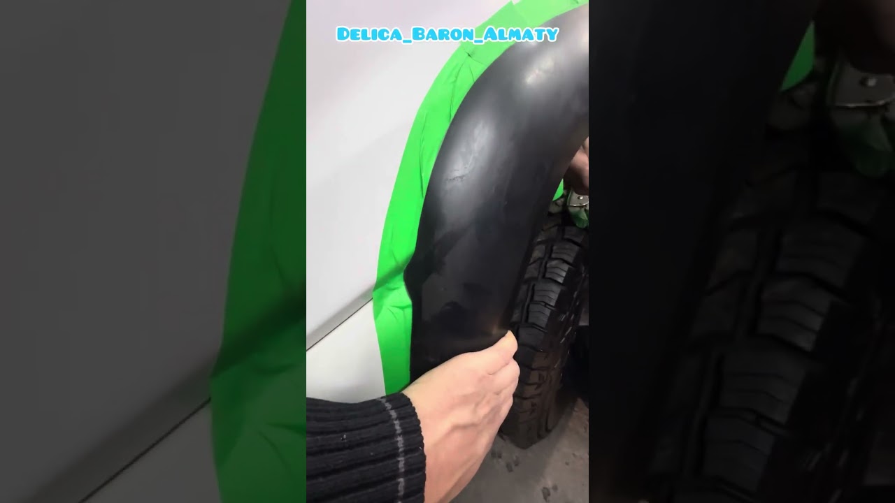 Установка фендеров на делику булку. Mitsubishi Delica Tuning.