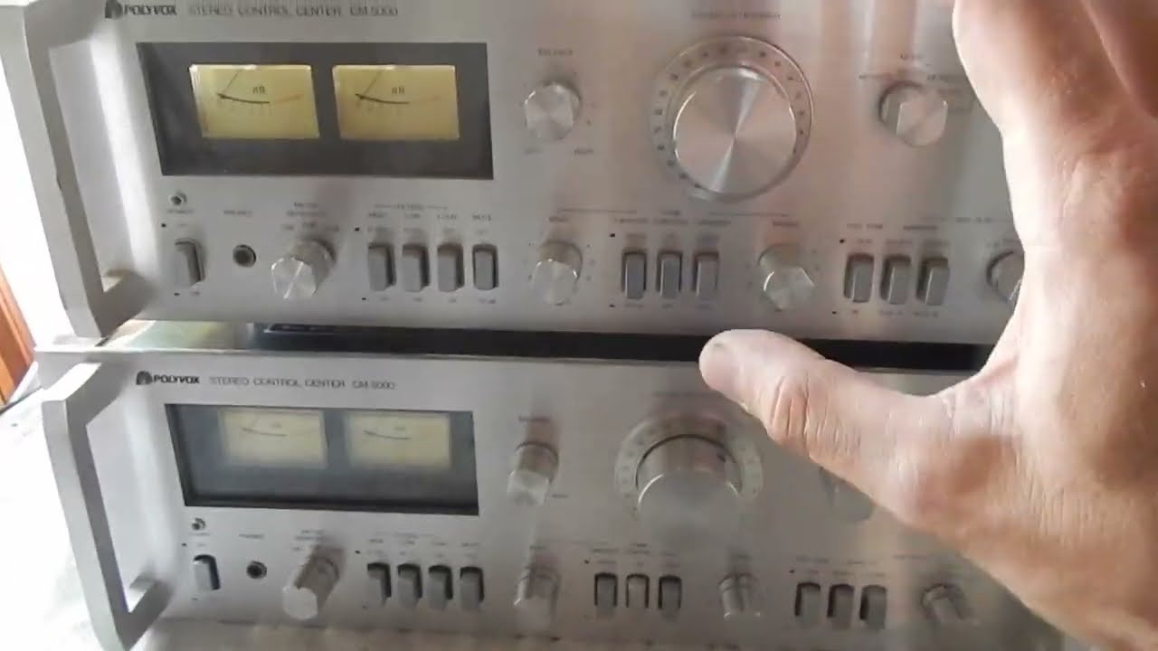 2x POLYVOX  CM 5000- PRÉ AMPLIFICADOR POLYSYTEM5000 - CÚPULA DO TROVÃO -2 VINTAGES ENTRAM 1 SAI ...