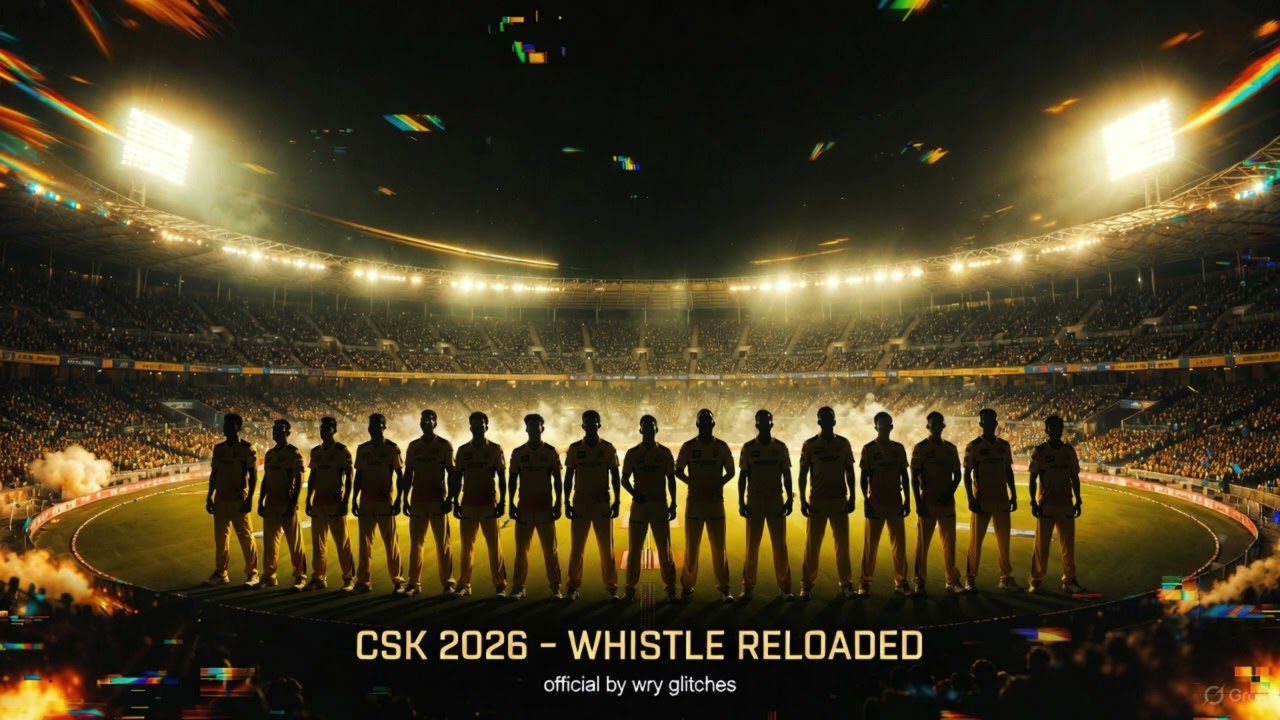 CSK 2026 Anthem | Whistle Reloaded 🟡 | Full Squad Song | Chennai Super Kings Tribute