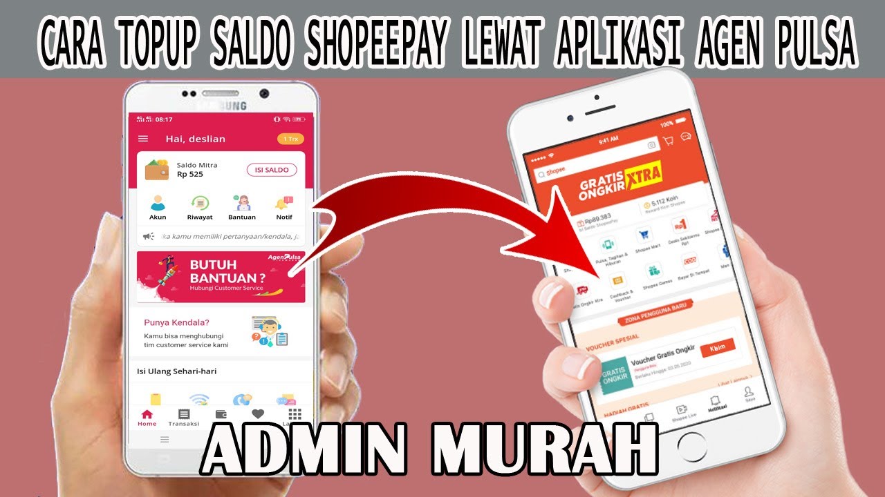 CARA TOPUP SALDO SHOPEEPAY LEWAT APLIKASI AGEN PULSA