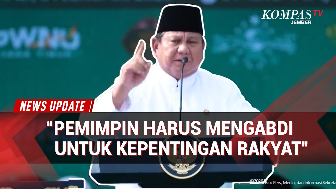 FULL Momen Pidato Prabowo di 1 Abad NU, Tekankan Sumpah Jabatan untuk Rakyat