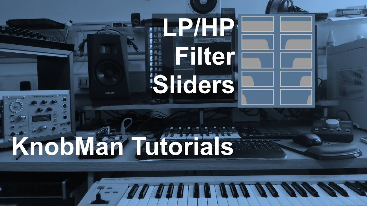 KnobMan Tutorial - LP/HP Filter Slider