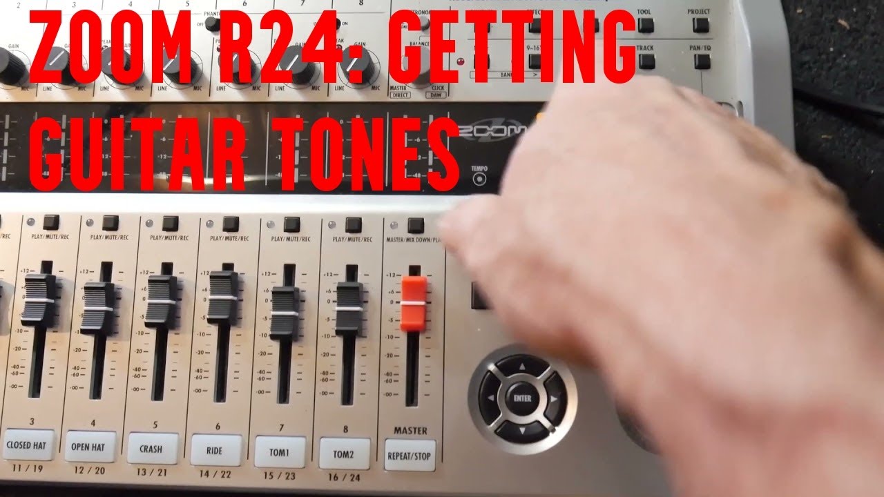 Zoom R24: Recording Guitar -- Getting Tones.