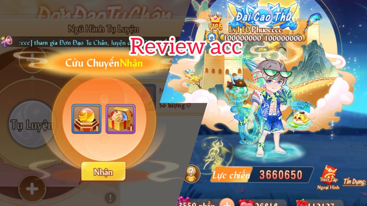 Review acc: Chơi sự kiện Đơn Đạo Tu Chân: thử thách nhân phẩm!