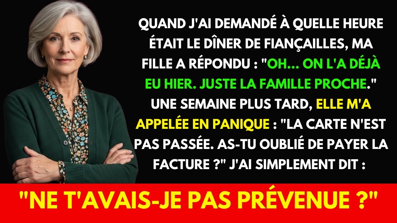 Ma fille dépense 17 000€ pour son mariage sur ma carte. Ma vengeance a BOULEVERSE sa vie