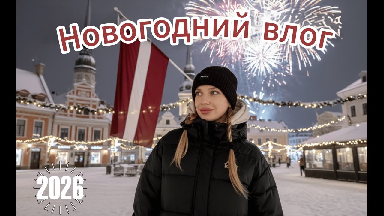 НОВОГОДНИЙ ВЛОГ | РИГА, ЛАТВИЯ | 2026 | NEW YEAR'S CELEBRATION | RIGA, LATVIA