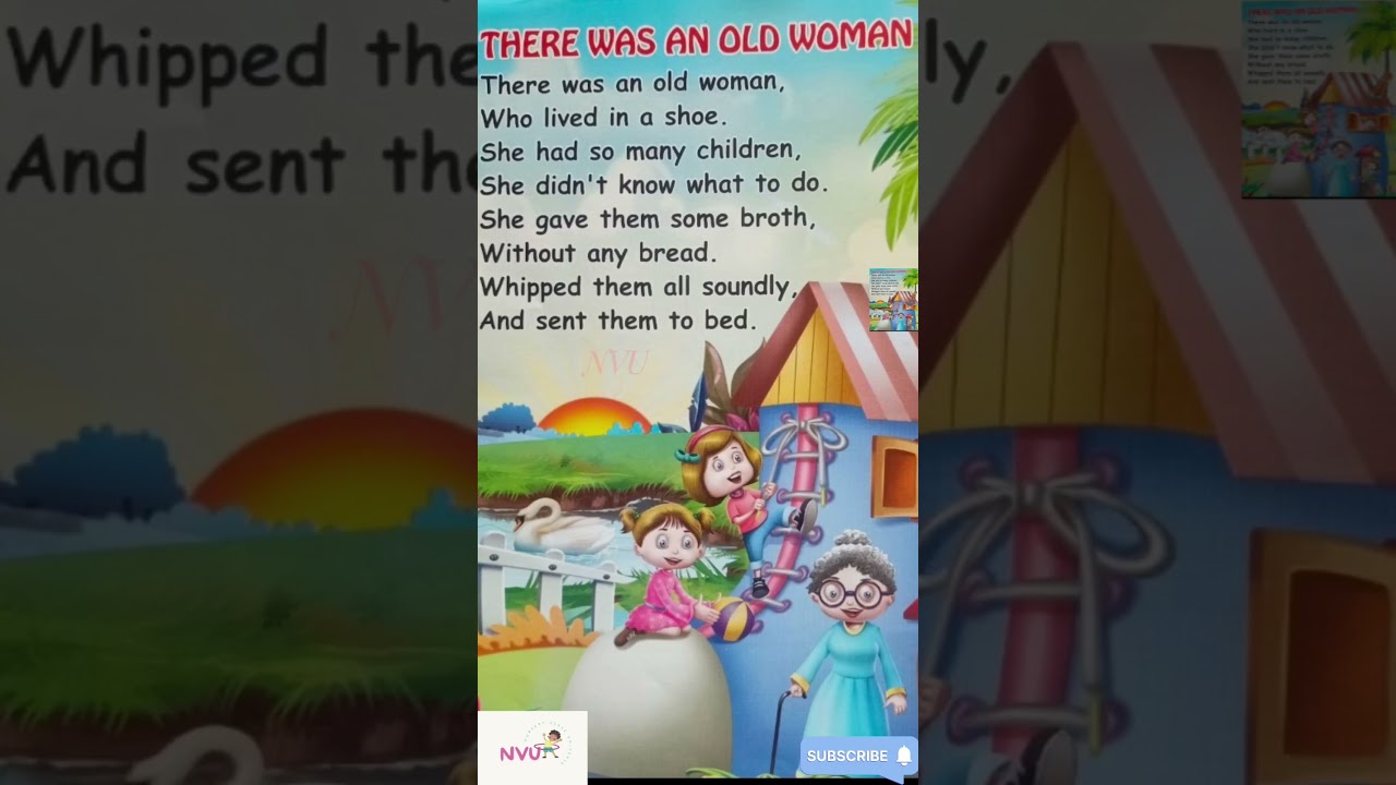 👵 There Was an Old Woman Who Lived in a Shoe 👟 | Classic Kids Poem | 2024 & 2025