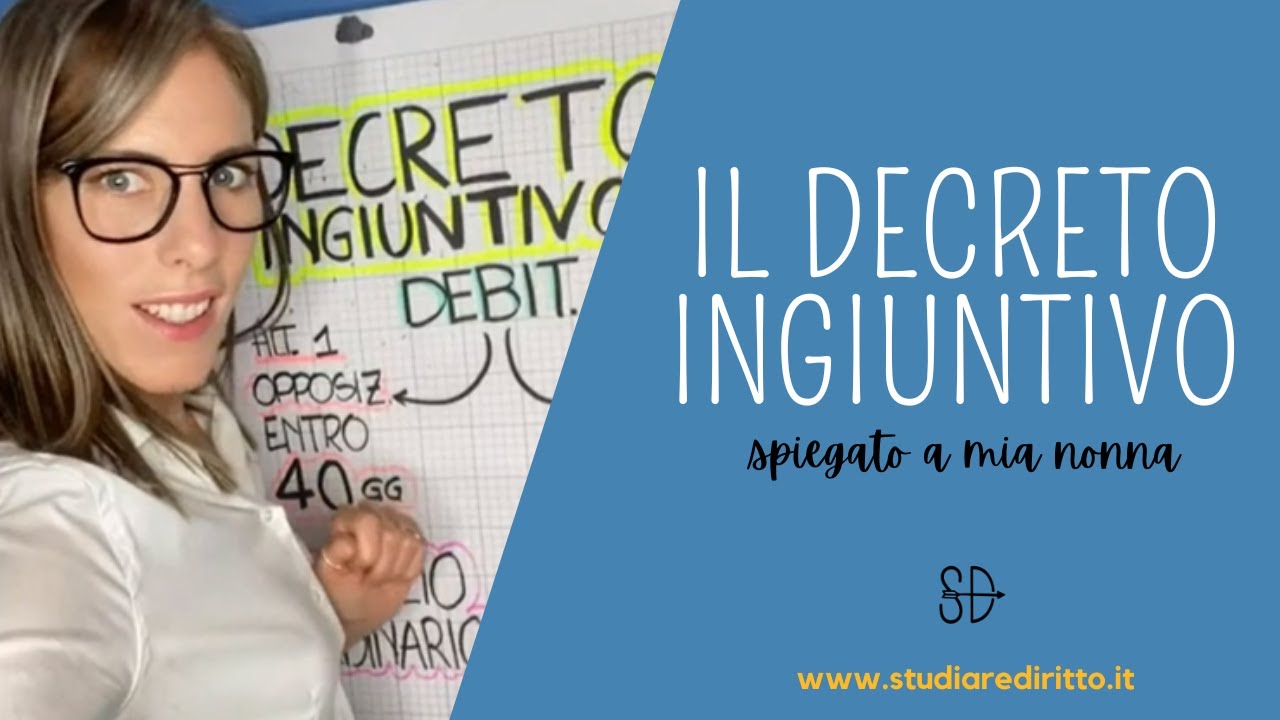 Il decreto ingiuntivo spiegato a mia nonna | Studiare Diritto Facile