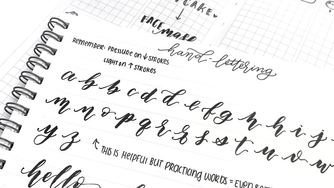 Hand Lettering Demo (how I hand letter in my planners)