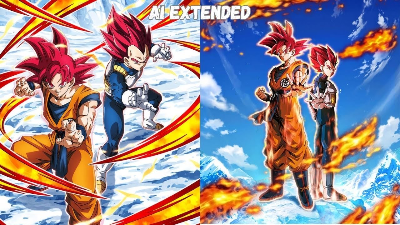 Dokkan LR TEQ SSG Goku and Vegeta Active Skill OST | AI Reimagined