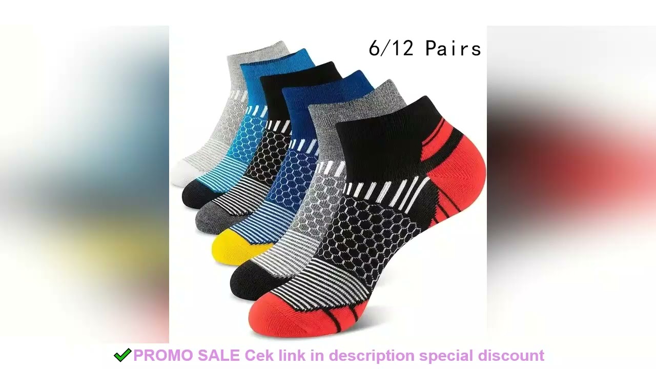 6/12 Pairs Colorful Men's Low Tub Socks Fashion Comfortable Autumn Classic Black Business Sock High-