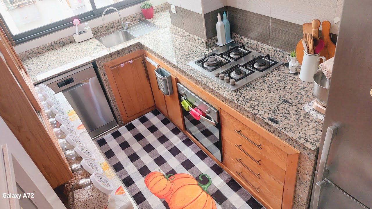 جولة فمطبخي الصغير 3 متر على 2متر 🏡 النقا غلب لغلا ✅️ طريقة التنظيم والترتيب وتدابير أكيد غتفيدك