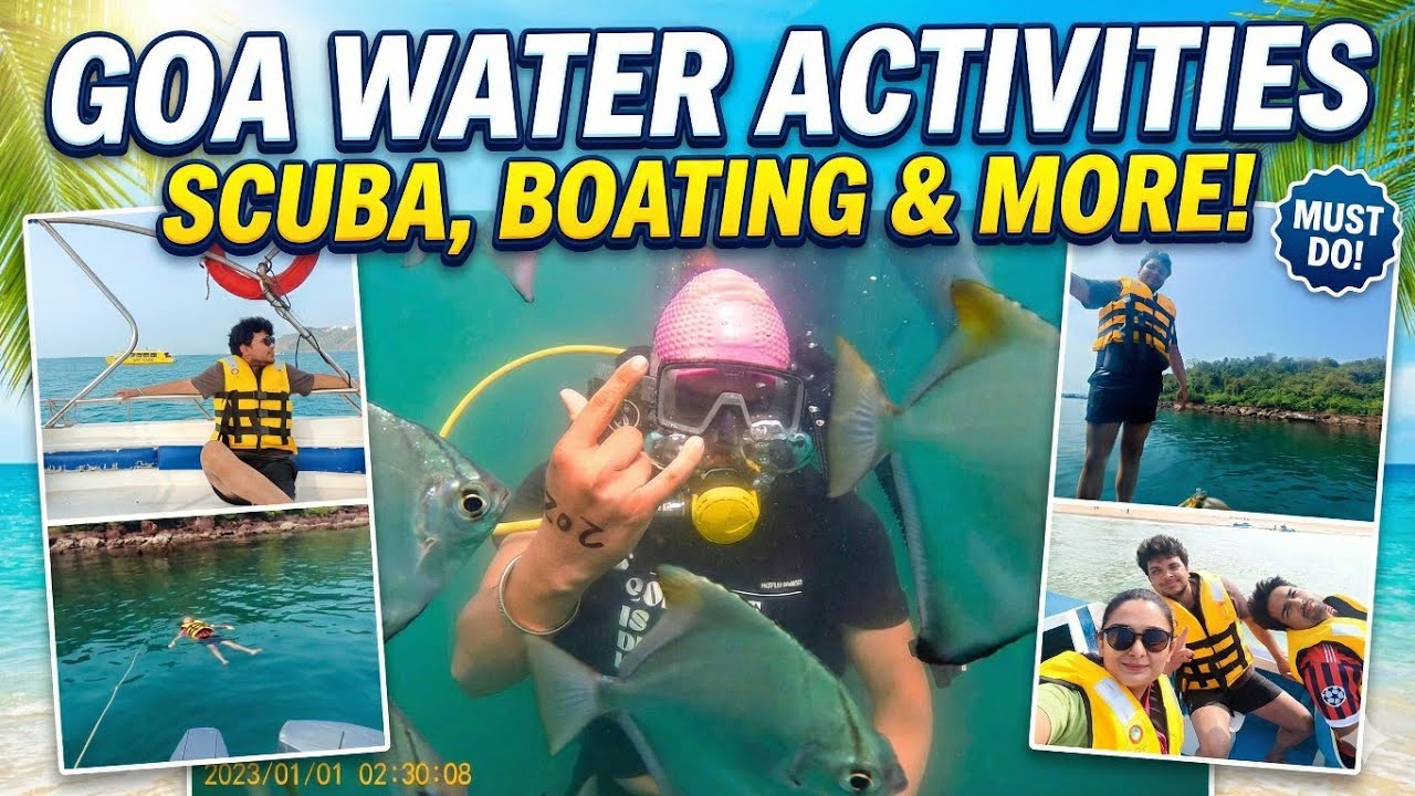 Water Activities at Baga Beach 🌊🔥 | Goa Adventure Vlog  #GoaWaterSports #WaterActivities
