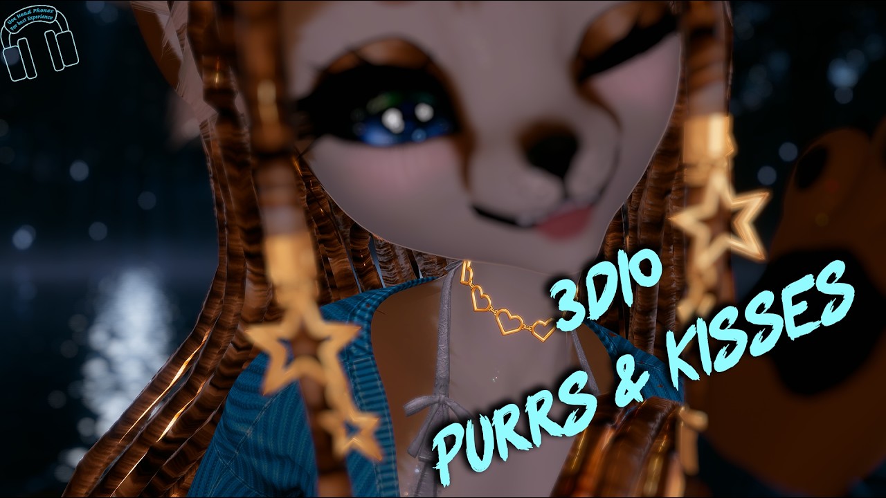 Purrs & Kisses Tingle Your Ears |3DIO ASMR|