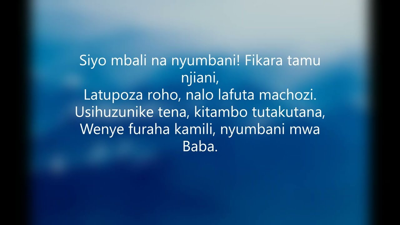 U Mwendo Gani Nyumbani (NZK 158)