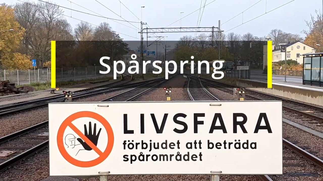 2021-10-28 SPÅRSPRING - Kvalificerat spårspring stoppar tågtrafiken på Kalmar C