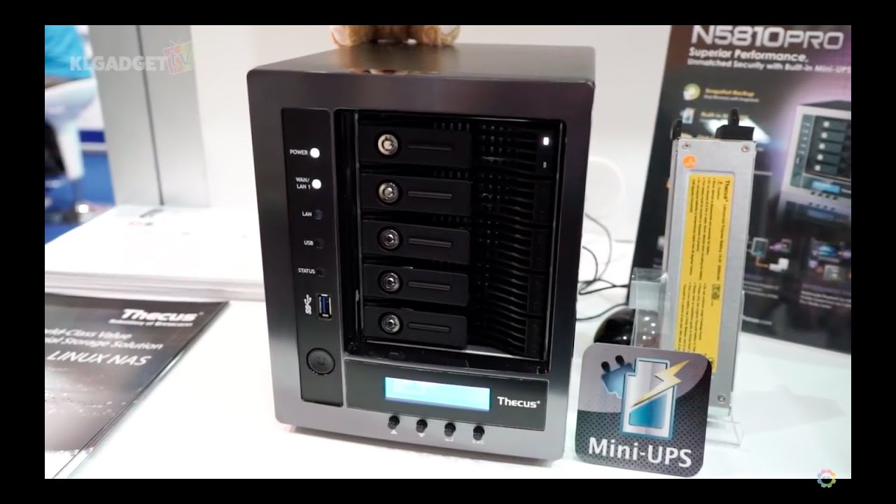 Thecus N5810 PRO NAS features a build-in UPS and more | Computex 2016