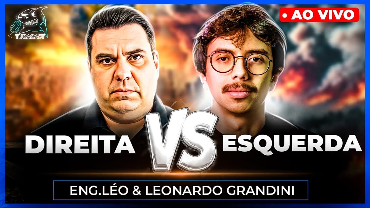 O GRANDE DEBATE DIREITA VS ESQUERDA ENG LEO VS LEONARDO GRANDINI