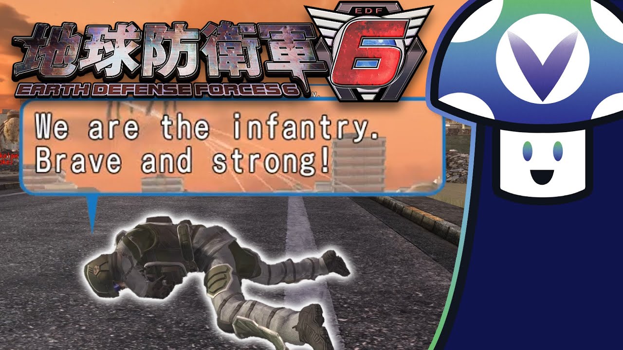 Vinny, Jerma, Pokelawls & Ster - EARTH DEFENSE FORCE 6 ~ Brian Balance Mod