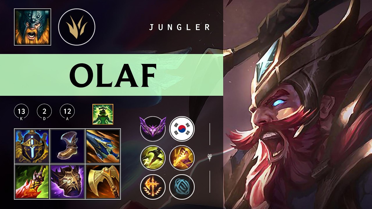 Olaf Jungle vs Viego - KR Master Patch 26.07