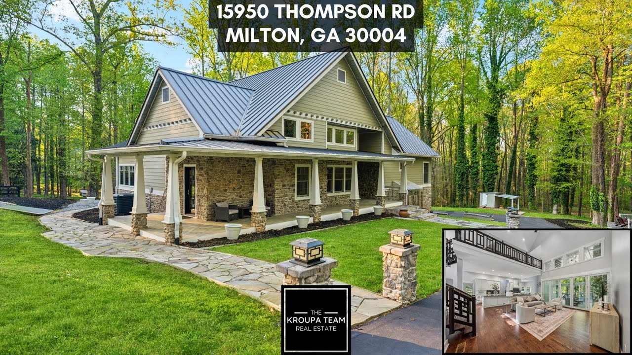 15950 Thompson Road, Milton Georgia 30004 - Newer Construction Farmette on 8.1 Acres