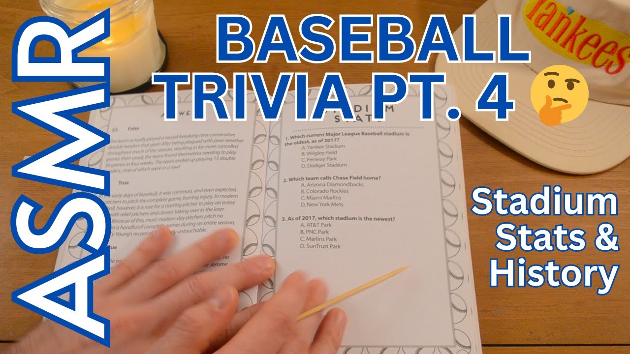 [ASMR] Baseball Trivia, Pt. 4 ⚾️ 🤔 (Soft spoken male voice)