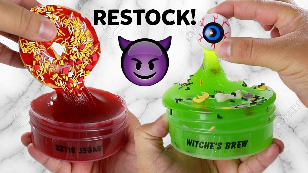 RESTOCK MY SLIME SHOP WITH ME! September 24, 2021! - @UniicornSlimeShop 💦